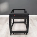 Vivo 12u Open Frame Adjustable Server Rack, 4 Post Mobile Data Holder. Fixed Price $179.99.