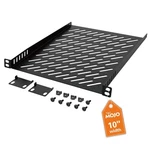 Tecmojo 0.5u Rack Mount Shelf For 10" Server Rack, 10.23" Deep Vented Cantile.... Fixed Price $23.19.
