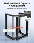 12u Wall Mount Server Rack, 150 Lbs Max Load Capacity, Open Frame Network Rack W. Fixed Price $115.88.