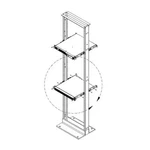 Vertiv-1 Phase Ups 2postrmkit1u 1u 2 Post Rack Mount Kit. Fixed Price $135.94.