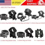 1"/30mm Ring Low/high Profile Mount 20mm Picatinny Rail/1" Tube Barrel Us. Fixed Price $9.89.