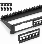 Everest 24-port Blank Patch Panel 19" 1u Rack Mount Keystone 4 Pack. Fixed Price $80.00.