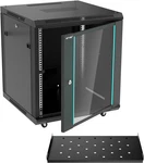12u Server Cabinet Network Rack Vented Enclosure W/moving Wheel, 0.8mm Thick Ste. Fixed Price $304.99.