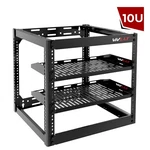 10u Network Rack Wall Mountable Heavy Duty 4 Post Design Holds All Your Networki. Fixed Price $125.00.
