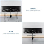 Vivo Black Cable Clip Kit For Monitor Stands 1 Pole + 4 Arm Clips. Fixed Price $19.99.