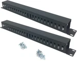 Qiaoyoubang 2 Pack 1u 19 Inch Cable Manager Horizontal Rack Mount 24 Slot Met.... Fixed Price $35.49.