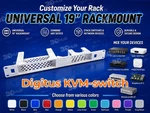 Digitus Kvm-switch 19" Rackmount 1u - Mix & Match With Other Devices. Fixed Price $39.99.