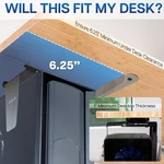 Vivo Black Under-desk And Wall Pc Mount, Computer Case Holder With 135 Swivel. Fixed Price $34.99.