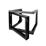 Tecmojo 6u Wall Mount Server Rack 18" Depth Swing Open Frame 19". Fixed Price $75.69.