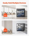 10u Open Frame Network Rack, 23 In Depth, Wall Mounted Or Floor Standing Server. Fixed Price $121.99.