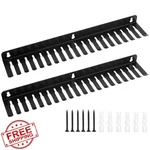 Qwork Cable Hanger Organizer 2-pack Wall Mount Black. Fixed Price $34.99.
