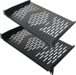 Riveco 2pcs 1u Rack Shelves, 19 Cabinet Mount 1 U Tray 10 Inches, Black. Fixed Price $74.82.