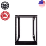 12u Open Frame Server Rack - Space-saving Wall Mount & Free Standing Design. Fixed Price $215.64.