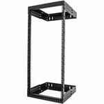Startech 24u 19" Wall Mount Network Rack Adjustable Depth 12-20" Open Frame. Fixed Price $362.76.