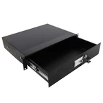 19" Rack Mount 2u Locking Drawer Pro Audio Dj Server Lock Storage Cabinet. Fixed Price $39.89.