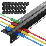 24 Port Keystone Patch Panel With 25 Pack Gold-plated Cat6 Couplers .... Fixed Price $45.23.