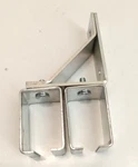Grainger 4pe65 2-door Bypass Bracket, Double Box Rail Splice, Steel, Bright Zinc. Fixed Price $20.99.