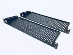 (lot Of 2) Vented Cantilever 1u Universal Rack Shelf, 6" Deep For 19" Racks. Fixed Price $24.99.