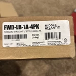 Middle Atlantic Fwd-lb-1a-4pk - Straight "l" Style Lace Bar (4-pack). Fixed Price $25.00.