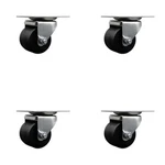 Service Caster Brand Replacement Set For Startech Casters Rkcaster2. Fixed Price $64.08.