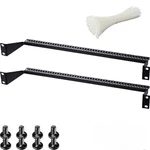 2 Pcs 1u Horizontal 19 Inch Rack Mount Cable Management Support Bar Bracket C.... Fixed Price $16.95.