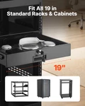 2u Rack Mount Drawer, 50 Lbs Max Load-bearing, Lockable Server Cabinet Case, Sl. Fixed Price $74.99.