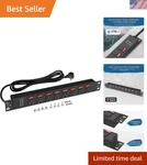 8 Outlet Rack Mount Pdu Power Strip - 15a 125v Surge Protector With 10ft Cable. Fixed Price $71.99.
