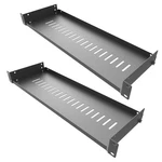 Jingchengmei 2 Pack Of 1u Vented Cantilever Server Rack Mount Shelf 6 (154mm). Fixed Price $38.10.