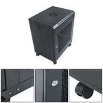 Lablt 12u Iron Mesh Server Cabinet Rack Wall Mount Maximum Depth 15.5" With Lock. Fixed Price $118.27.