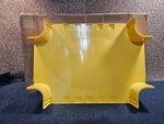 Panduit Frfwc24x4w12lyl Fiberrunner 4- Way Cross, Attaches To 24" X 4" Channels. Fixed Price $530.90.