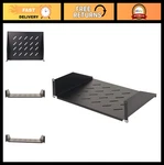 Universal 14" Deep Vented Rackmount Shelf For 19" Server Rack Cabinet - Cantilev. Fixed Price $81.99.