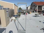 B-line Sb-508-084-wctg Powder Gray Metal Network Equip Server Rack W/ Brackets. Fixed Price $132.00.