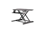Startech 35"x21" Corner Sit Stand Desk Converter With Keyboard Tray Armstscornr. Fixed Price $441.99.
