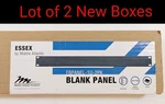 Lot Of 2 Middle Atlantic Fbpanel-1u-2pk Essex Flanged Blank Rack Pane - New. Fixed Price $39.99.