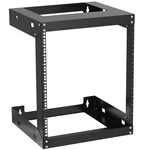 12u Wall Mount Open Frame 19" Server Rack 2 Post Network Cabinet 18" Depth. Fixed Price $123.09.