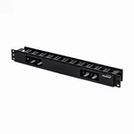 Horizontal Rack Mount 19-inch Cable Management Raceway 1u 2-inches Deep Black. Fixed Price $41.19.