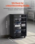 Vevor 16u Server Rack Cabinet - 500lb Capacity,locking Casters,ventilated Design. Fixed Price $134.99.