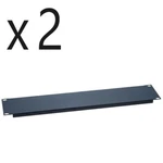 2 Pack Lot, One Space 1u 19" Blank Network Rack Mount Server Panel Filler Spacer. Fixed Price $16.10.