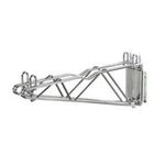 Nexel Chrome Fixed Double Shelf Wall Mount Bracket 18""d Industrial Dab18c. Fixed Price $34.65.