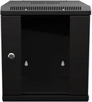 Navepoint 15.75 In Wall Mount Network Cabinet, 6u, Glass, Black. Fixed Price $115.58.