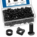 Sunxeke 45 Pack M6 X 16mm Rack Mount Screws,cage Nuts For One Size, Black. Fixed Price $17.60.