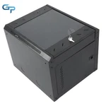 9u Wall Mount Rack 15.5" Deep, Heavy Duty W/ Locking Transparent Door. Fixed Price $70.02.