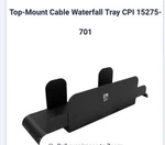 Chatsworth Products Inc 15275-701 Top-mount Cable Waterfall Tray. Fixed Price $100.00.