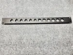 Rack Panel 1u Pre-punched For Neutrik Xlr Connectors - 6 P Series And D. Fixed Price $17.55.