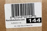 Rack Solutions Wall Mount Bracket (p/n: 3urack-119). Fixed Price $69.19.