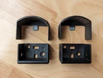 Westbury Top Rail Brackets, Level Wall Mount, Black, C10-c80, No Screws. Fixed Price $15.95.