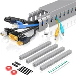 Open Slot Wire Duct Kit, 62.8"(4 X 15.7) Server Rack Cable Management, Man. Fixed Price $26.54.