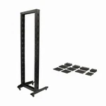 42u Movable 19" 2 Post Open Frame Heavy Duty It Network Data Server Rack. Fixed Price $205.99.