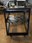 12u Navepoint Server Rack With Pdu And Shelf. Fixed Price $210.00.