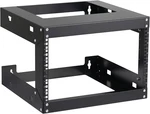 6u 19" Wall Mount Open Frame Rack For Server Equipment - 18" Depth, Black. Fixed Price $113.99.